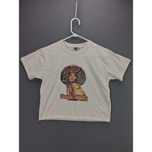 Cross Colours Diana Ross Graphic T-Shirt Small Cream Vintage Style Retro Music S